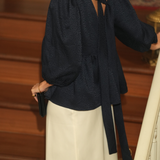 FLOWER BLOUSE MARITIME BLUE  ENVIO A 26/09