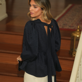 FLOWER BLOUSE MARITIME BLUE  ENVIO A 26/09