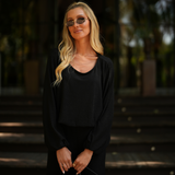 SPARKLE BLOUSE BLACK
