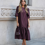 STAR DRESS BORDEAUX
