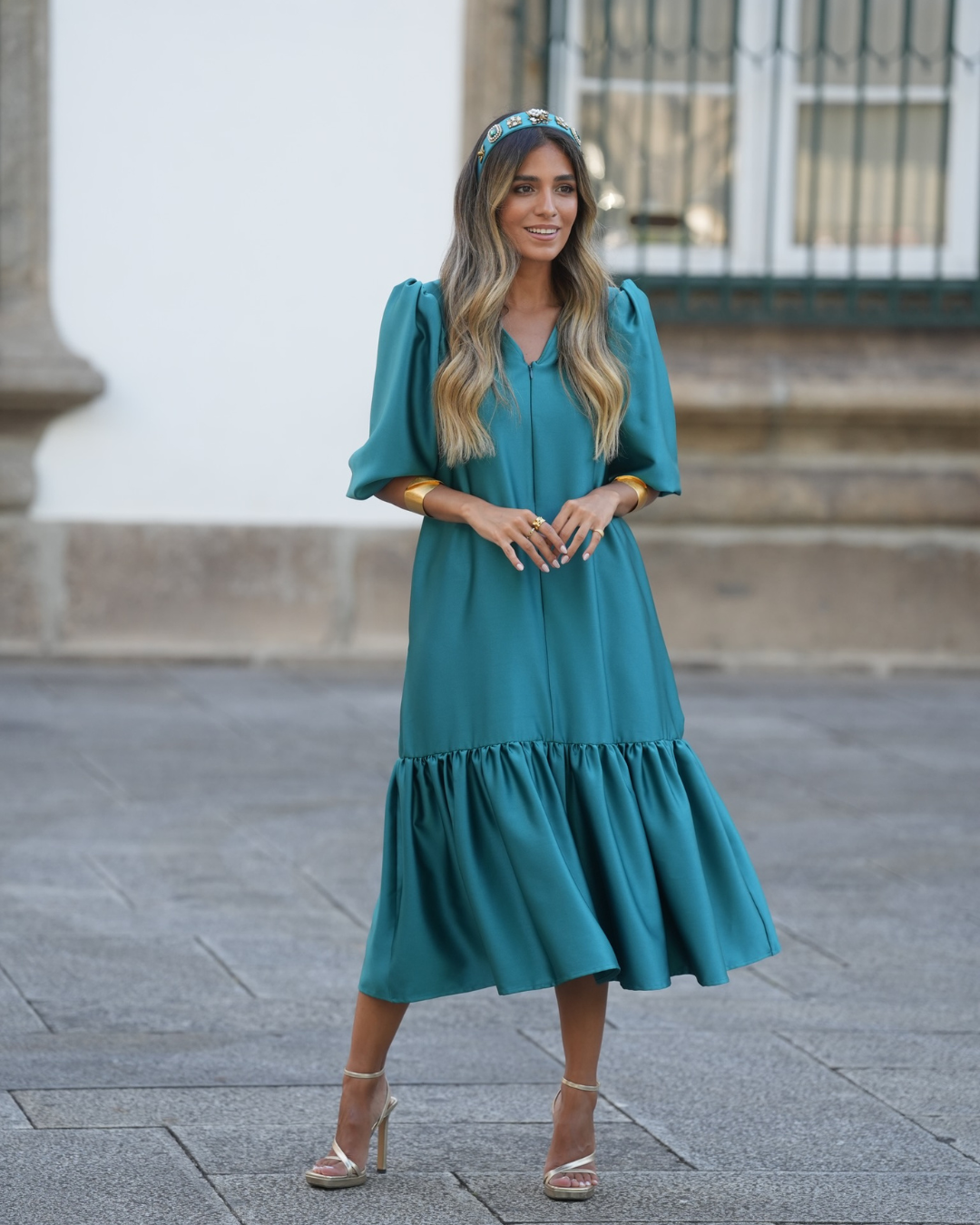 STAR DRESS EMERALD GREEN