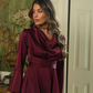 LIGHT DRESS BORDEAUX