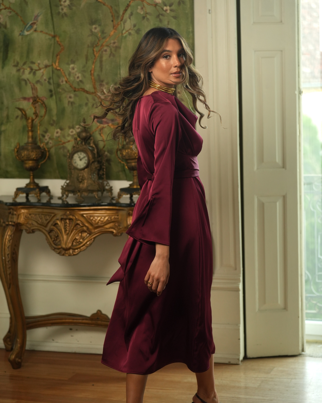 LIGHT DRESS BORDEAUX