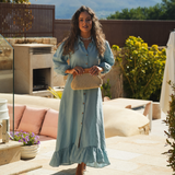 CRYSTAL DRESS SKY BLUE