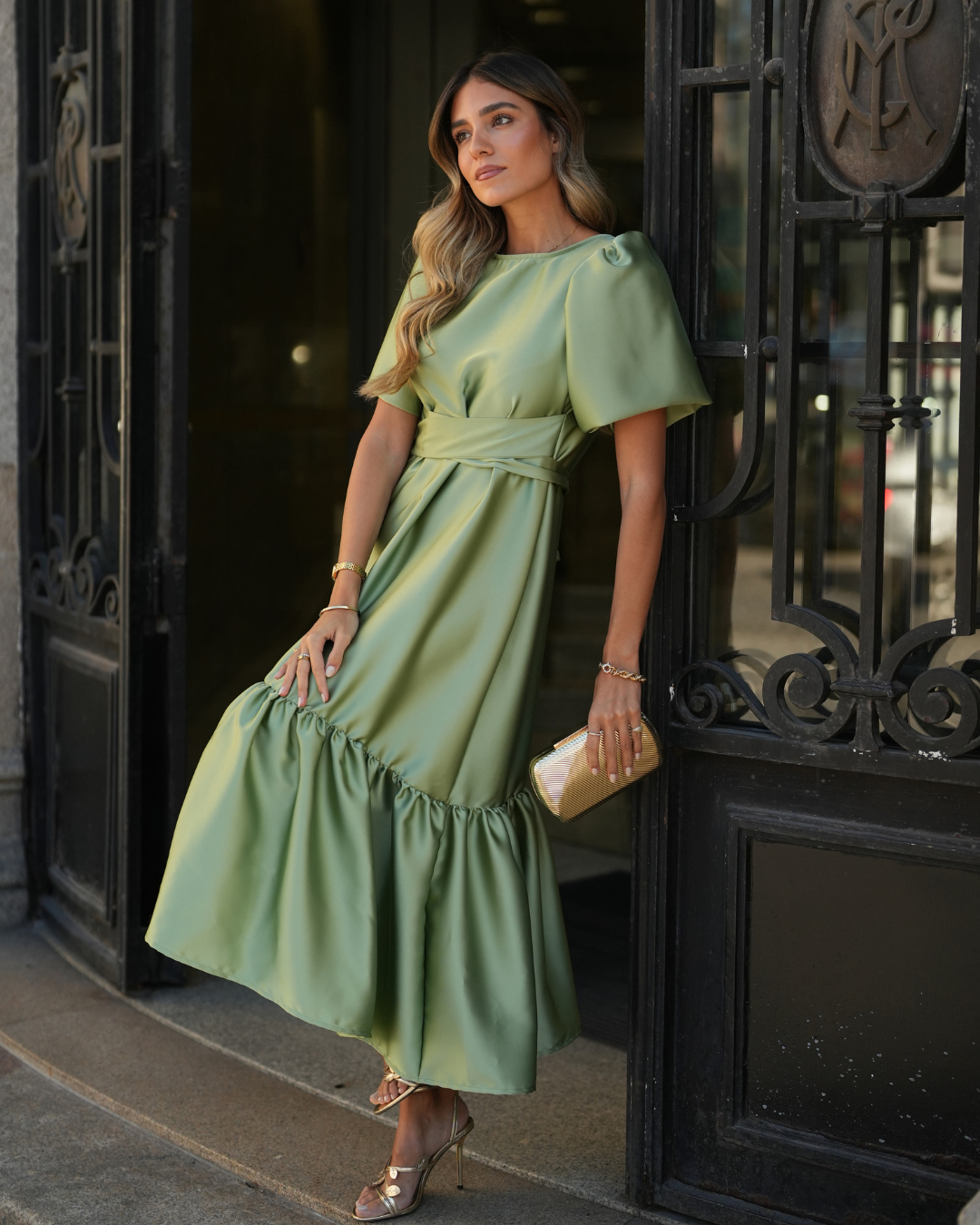 vestidocerimoniamidiverde