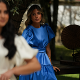ALICE DRESS MAGNETIC BLUE LIMITED COLOR