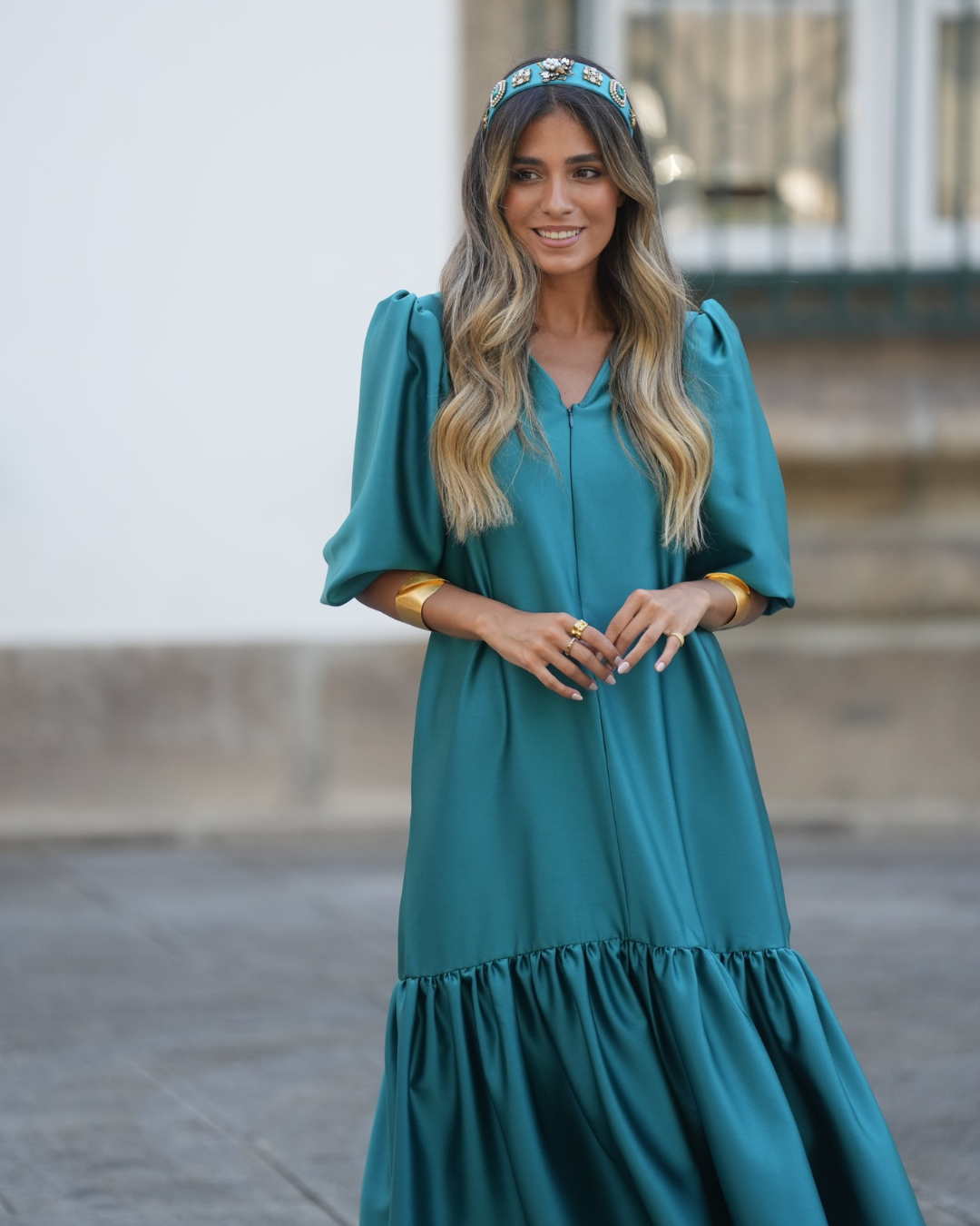 STAR DRESS EMERALD GREEN