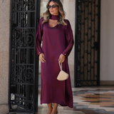 VALENTINE DRESS BORDEAUX