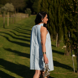 ALBA DRESS SKY BLUE