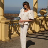 PANTALONES BARBIE JACQUARD BEIGE