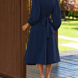 SERENA DRESS NAVY BLUE FALL VERSION