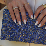 JADE CLUTCH NAVY BLUE
