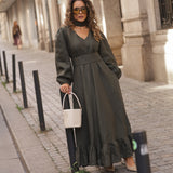 AMBAR DRESS VERDE KAKI