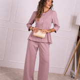 ELEVATE BLOUSE ROSE QUARTZ