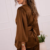 AURA BLOUSE CHOCOLAT