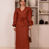 PURE SKIRT TERRACOTA