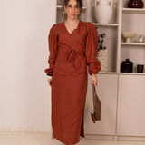 PURE SKIRT TERRACOTA