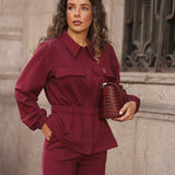BE LUCKY COAT BORDEAUX