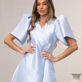 BRIDGERTON DRESS AZUL CELESTE