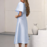 BRIDGERTON DRESS AZUL CELESTE