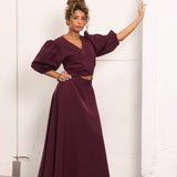FÉNIX DRESS BORDEAUX