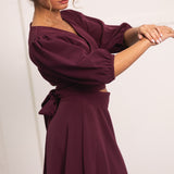 FÉNIX DRESS BORDEAUX