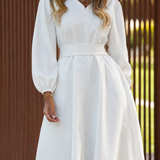 SERENA DRESS WHITE FALL VERSION