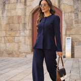 ELEVATE BLOUSE MARITIME BLUE